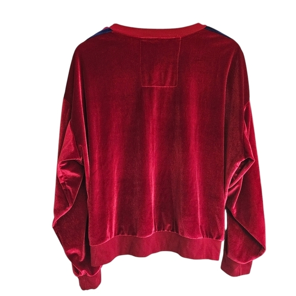 Aviator Nation Red Velvet Relaxed Sweatshirt - Picture 7 of 11